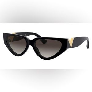 Valentino™ VA4063 50018G 54 - Black Sunglasses - retro acetate 90s